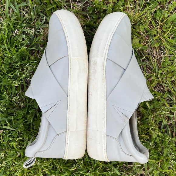 💥SALE💥J/Slides Alec Leather Xband Slip-On Sneaker in Gray Size 8 - Picture 3 of 7